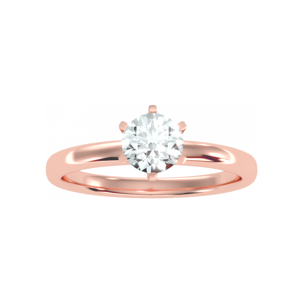 The Delightful Solitaire Ring In 925 Sterling Silver - Twelve