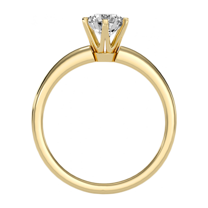 The Delightful Solitaire Ring In 925 Sterling Silver - Five