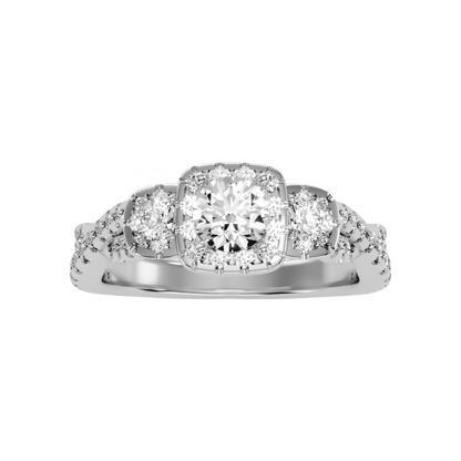 The Divine Three Stone Ring - Four