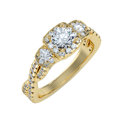 The Divine Three Stone Ring - Six