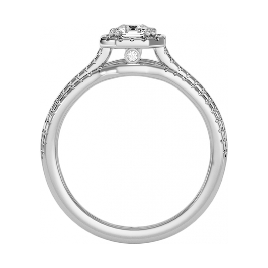 The Edgy Single Stone Ring - One