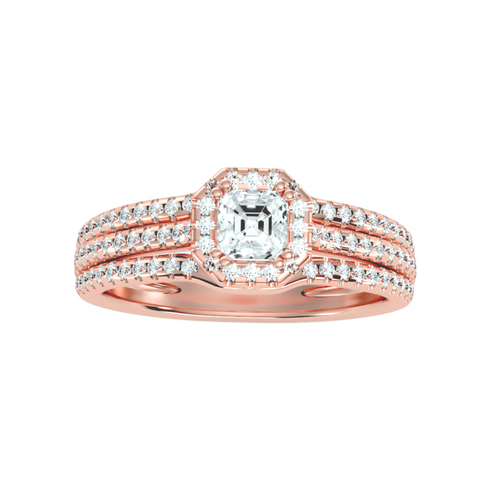 The Edgy Single Stone Ring - Twelve