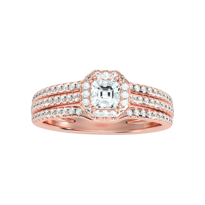 The Edgy Single Stone Ring In 925 Sterling Silver - Twelve