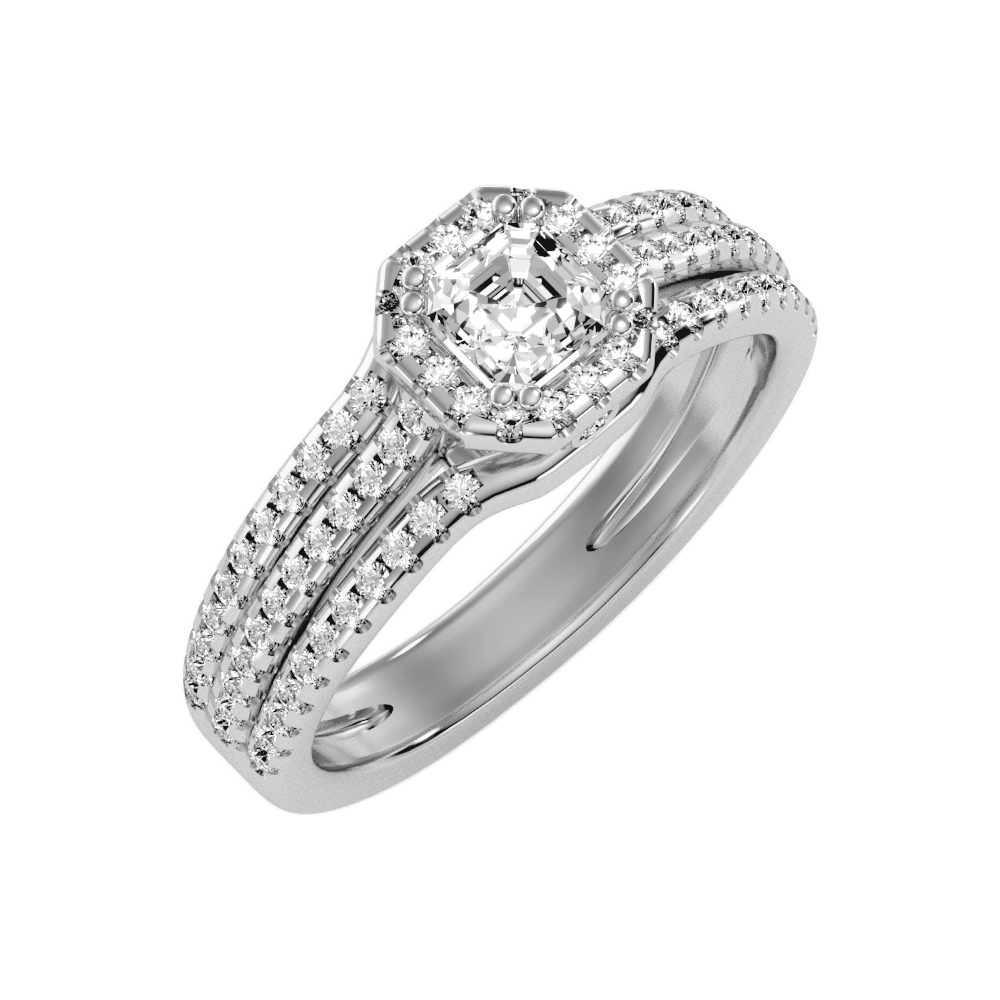The Edgy Single Stone Ring In 925 Sterling Silver - Two