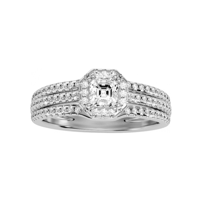 The Edgy Single Stone Ring - Four