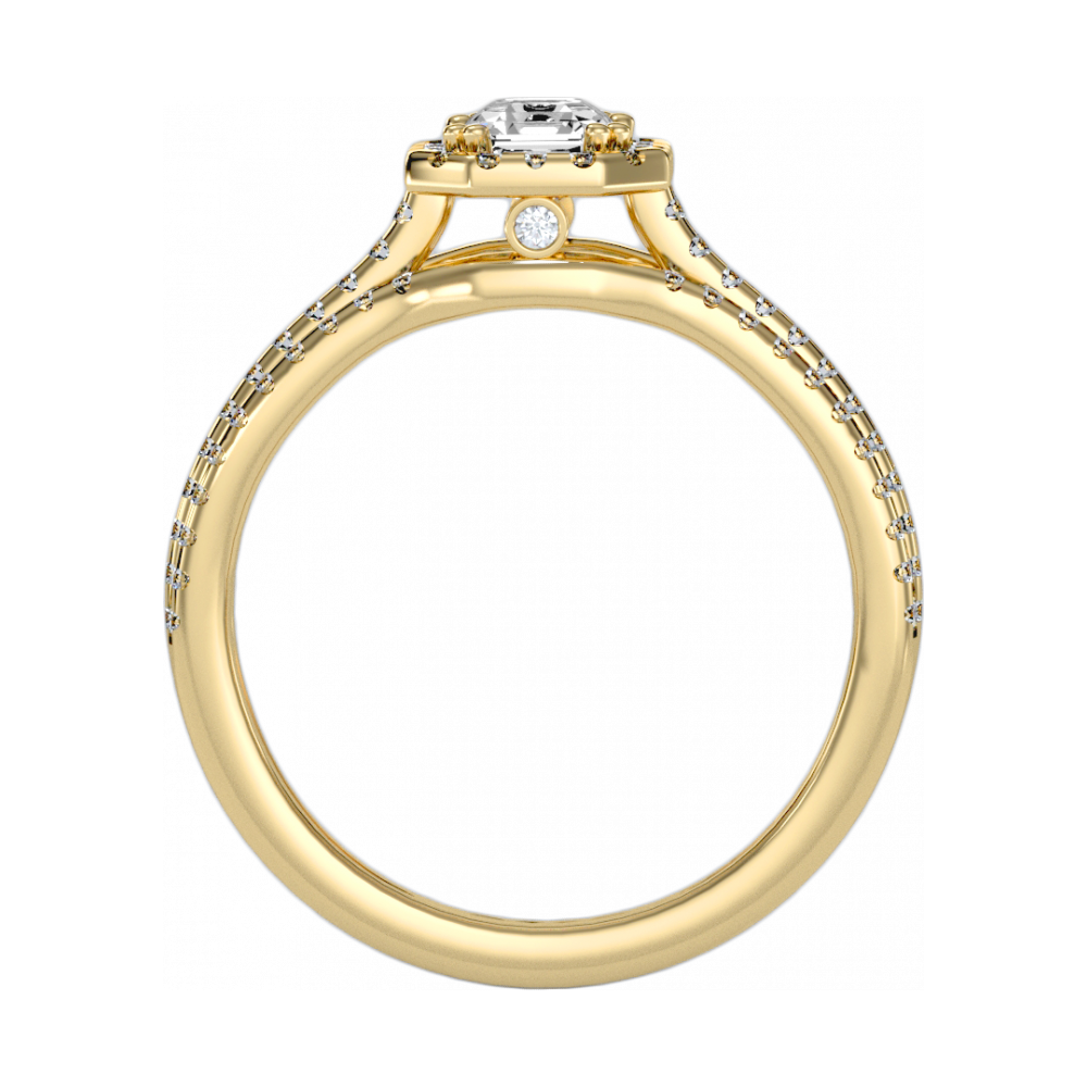 The Edgy Single Stone Ring In 925 Sterling Silver - Five