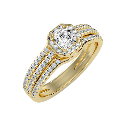 The Edgy Single Stone Ring In 925 Sterling Silver - Six