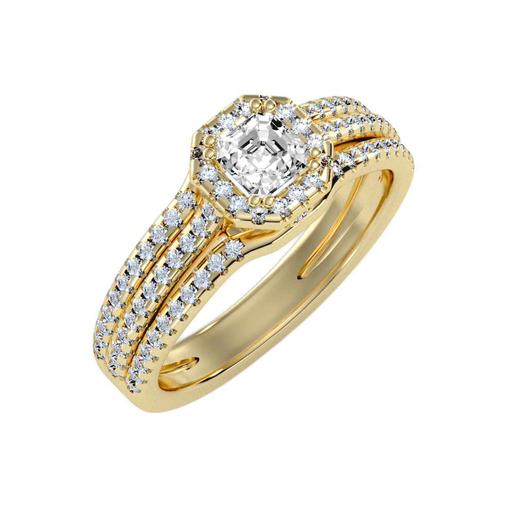 The Edgy Single Stone Ring - Six