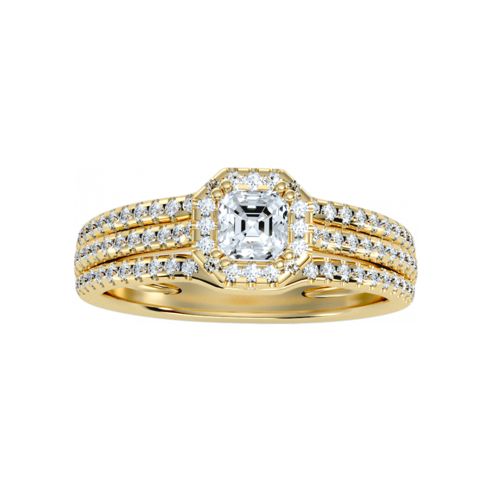 The Edgy Single Stone Ring In 925 Sterling Silver - Eight