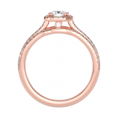 The Edgy Single Stone Ring - Nine