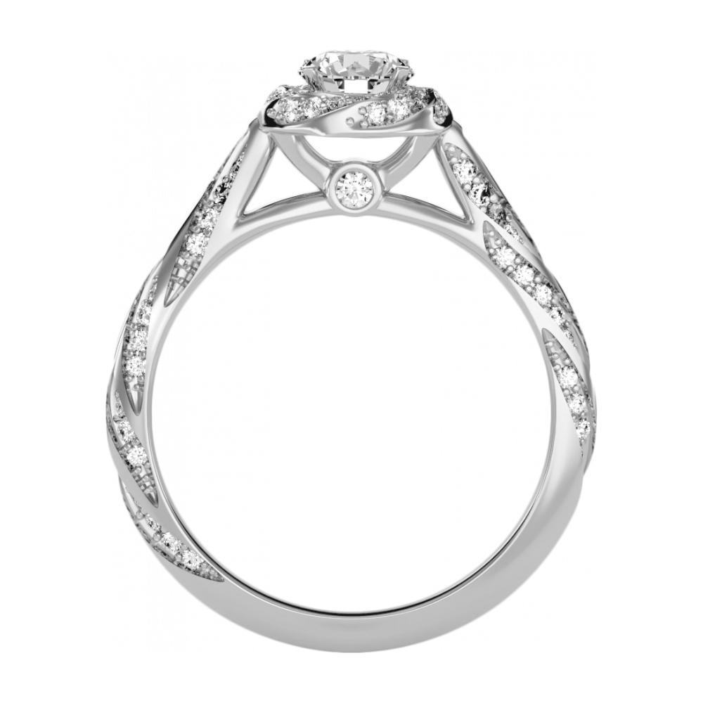 The Elegant Halo Ring - One