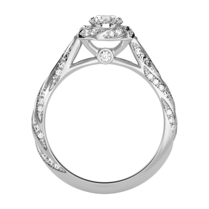 The Elegant Halo Ring - One