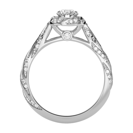 The Elegant Halo Ring - One