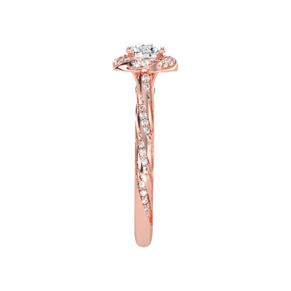 The Elegant Halo Ring In 925 Sterling Silver - Eleven