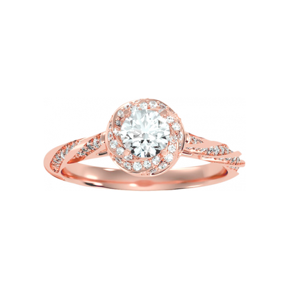 The Elegant Halo Ring - Twelve