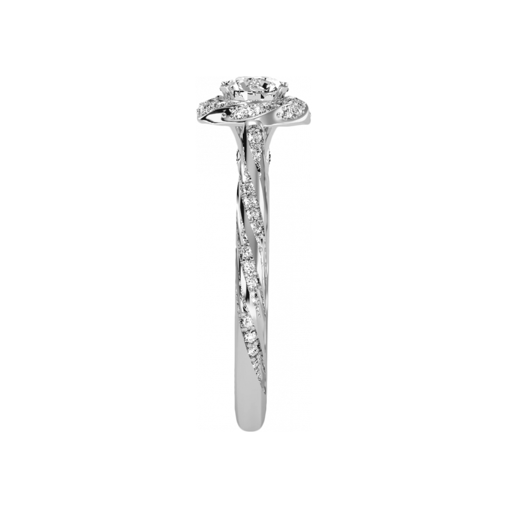 The Elegant Halo Ring - Three