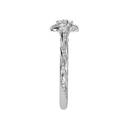 The Elegant Halo Ring - Three