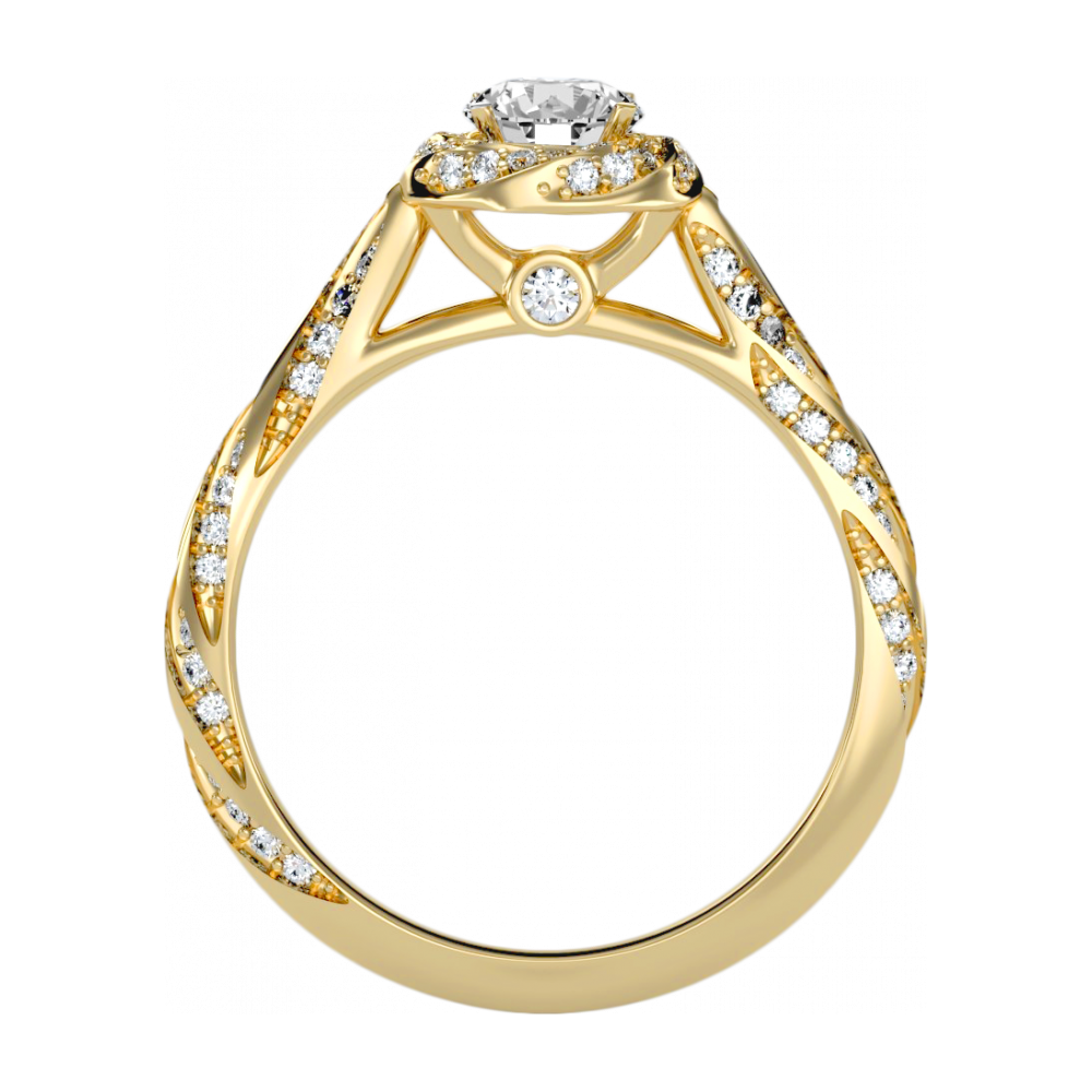 The Elegant Halo Ring - Five