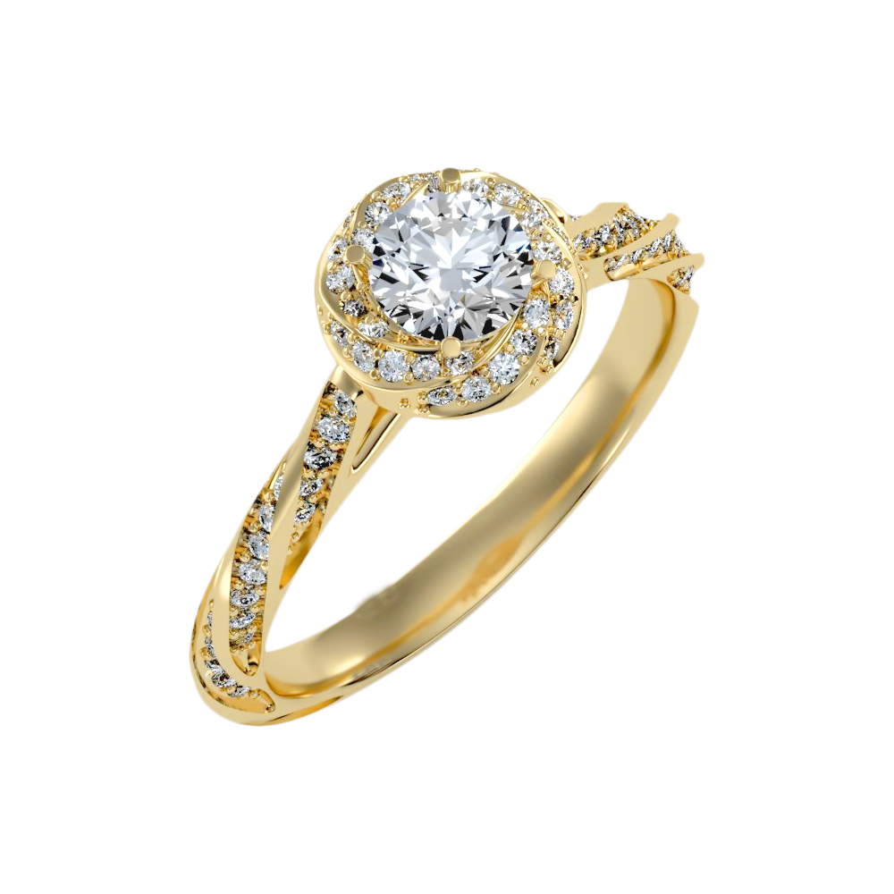 The Elegant Halo Ring - Six