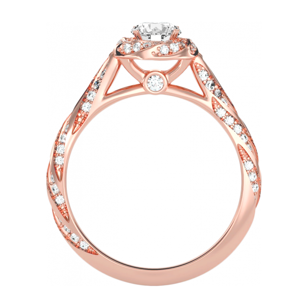 The Elegant Halo Ring - Nine