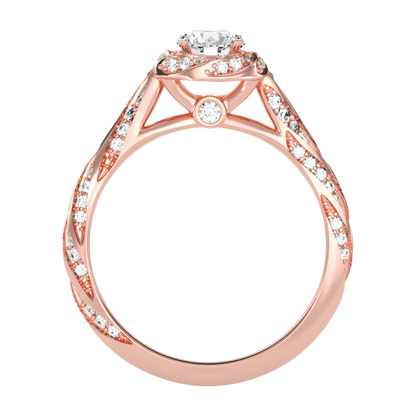 The Elegant Halo Ring - Nine