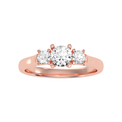 The Elegant Three Stone Ring - Twelve