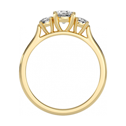 The Elegant Three Stone Ring - Five