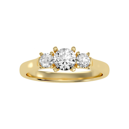 The Elegant Three Stone Ring - Eight
