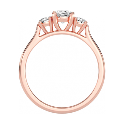 The Elegant Three Stone Ring - Nine