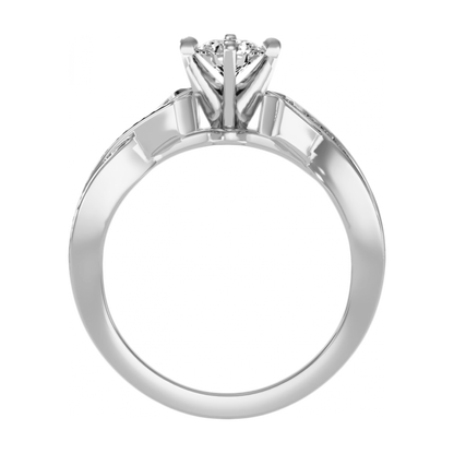 The Empathic Solitaire Ring In 925 Sterling Silver - One