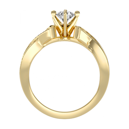 The Empathic Solitaire Ring In 925 Sterling Silver - Five