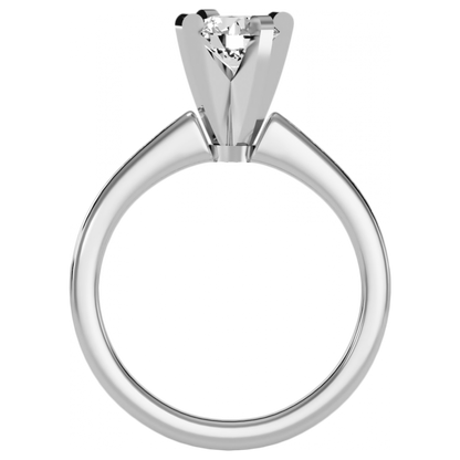 The Enriched Solitaire Ring In 925 Sterling Silver - One