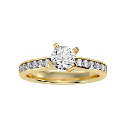 The Enriched Solitaire Ring In 925 Sterling Silver - Eight