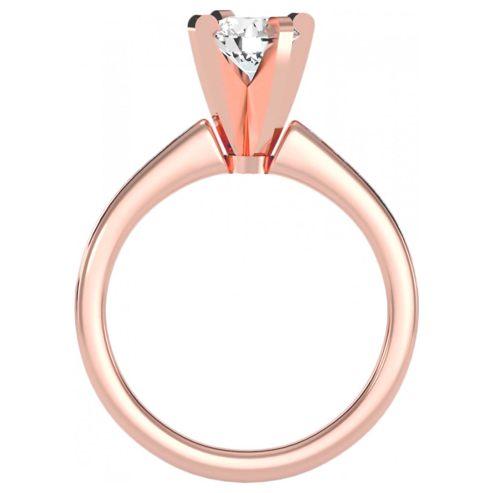 The Enriched Solitaire Ring In 925 Sterling Silver - Nine