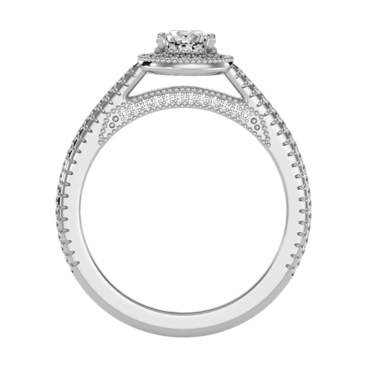 The Enticing Halo Ring - One