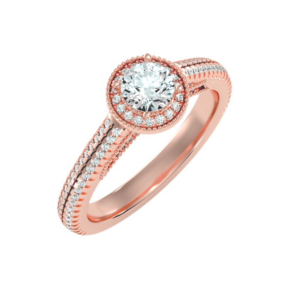 The Enticing Halo Ring - Ten