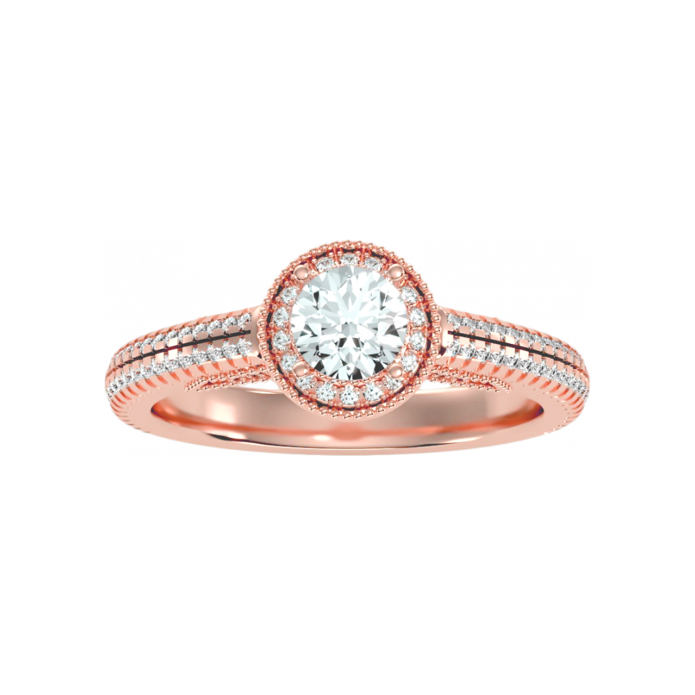The Enticing Halo Ring In 925 Sterling Silver - Twelve