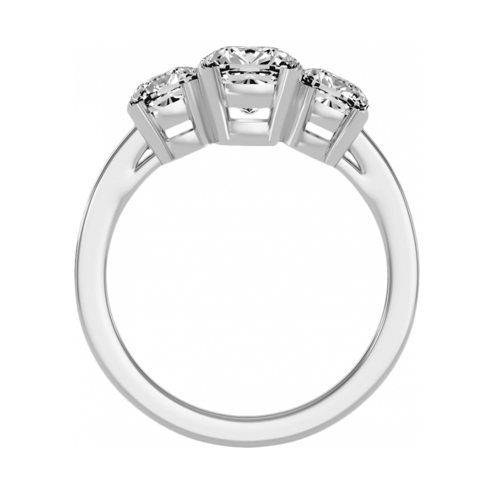 The Evolved Three Stone Ring - One