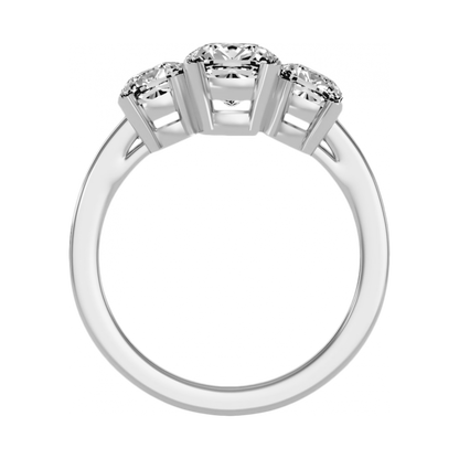 The Evolved Three Stone Ring - One