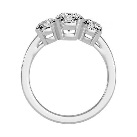 The Evolved Three Stone Ring - One