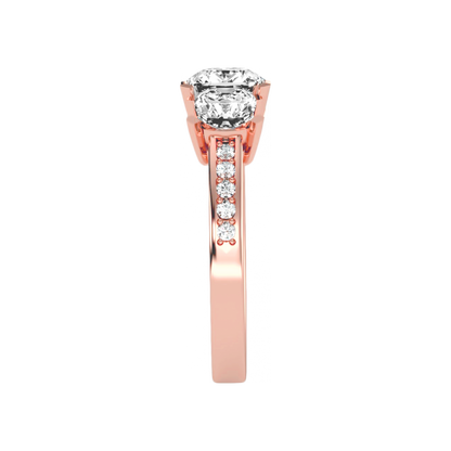 The Evolved Three Stone Ring In 925 Sterling Silver - Eleven