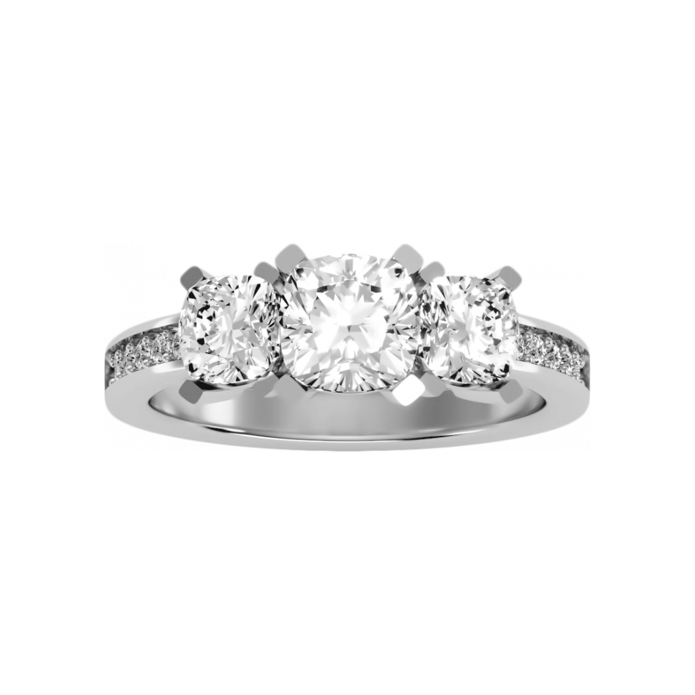 The Evolved Three Stone Ring - Four