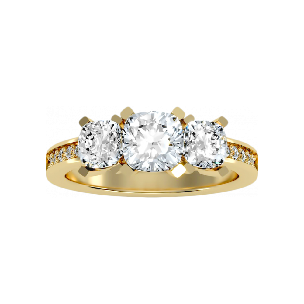 The Evolved Three Stone Ring - Eight