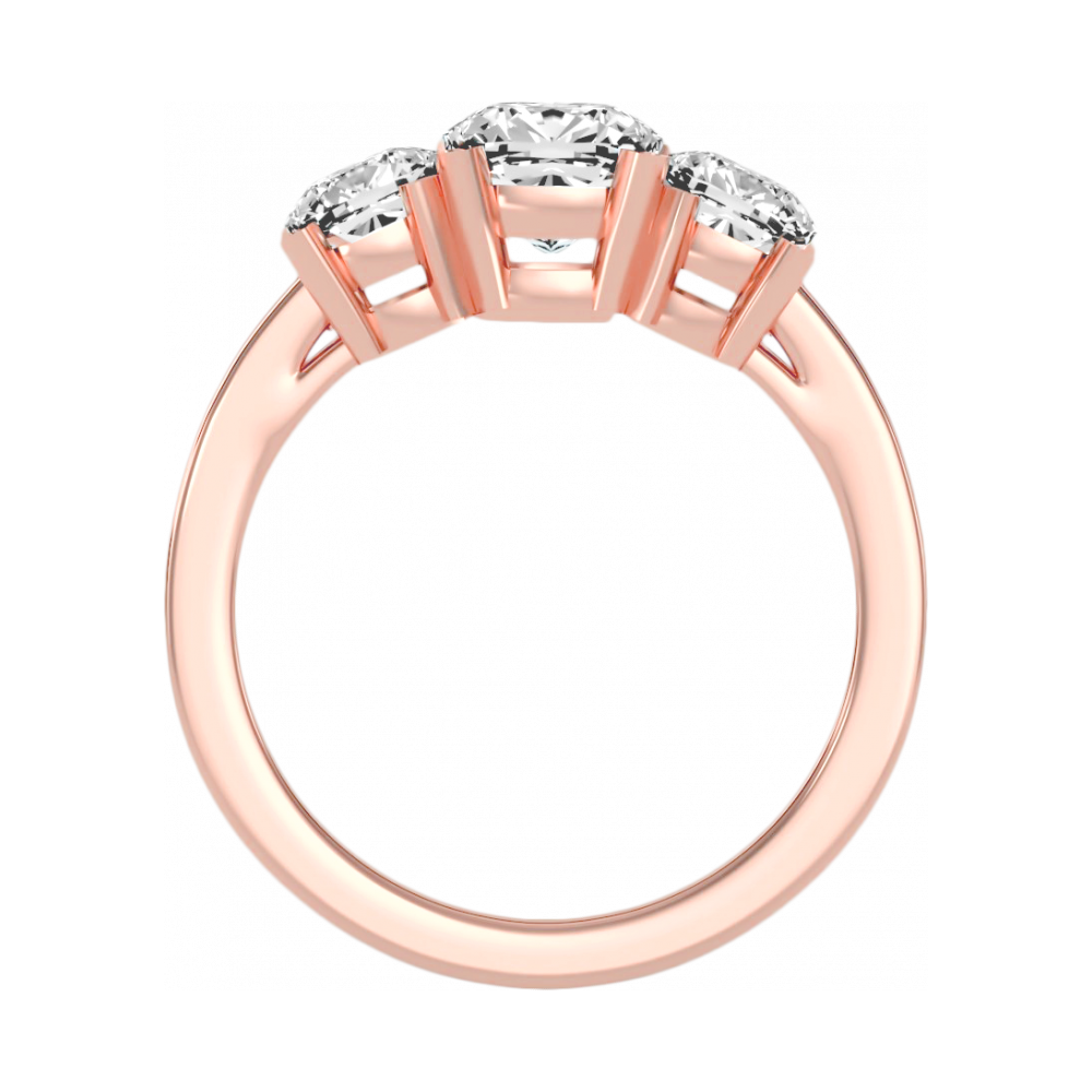 The Evolved Three Stone Ring In 925 Sterling Silver - Nine