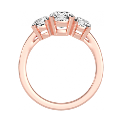The Evolved Three Stone Ring In 925 Sterling Silver - Nine
