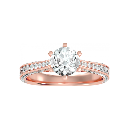 The Exceling Solitaire Ring In 925 Sterling Silver - Twelve