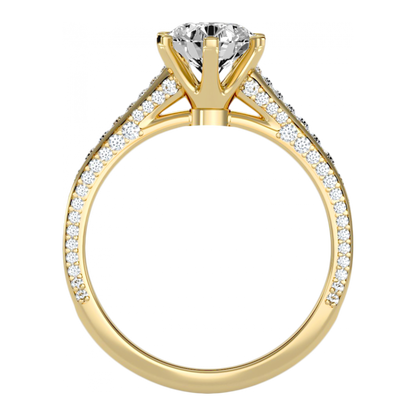 The Exceling Solitaire Ring - Five