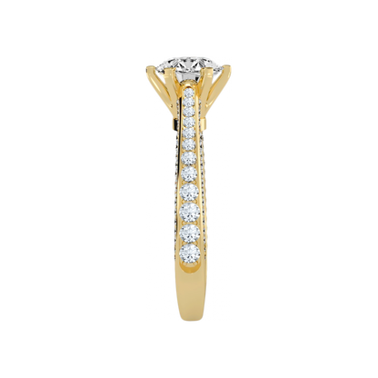The Exceling Solitaire Ring In 925 Sterling Silver - Seven