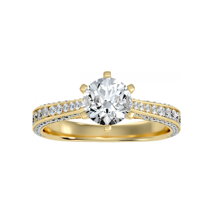 The Exceling Solitaire Ring In 925 Sterling Silver - Eight