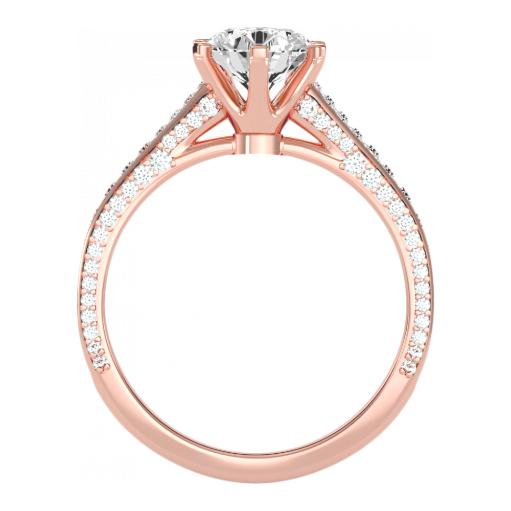 The Exceling Solitaire Ring - Nine